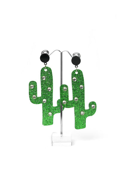 Cactus Diamonte Earrings