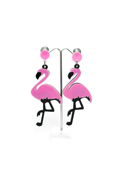 Dancing Flamingo Earrings