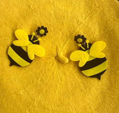 Bumble Bee Earrings