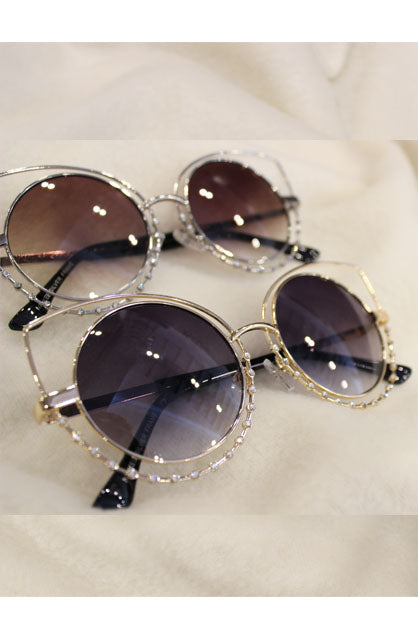 Diamante Cat-Eye Sunglasses