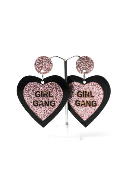 Girl Gang Heart Earrings